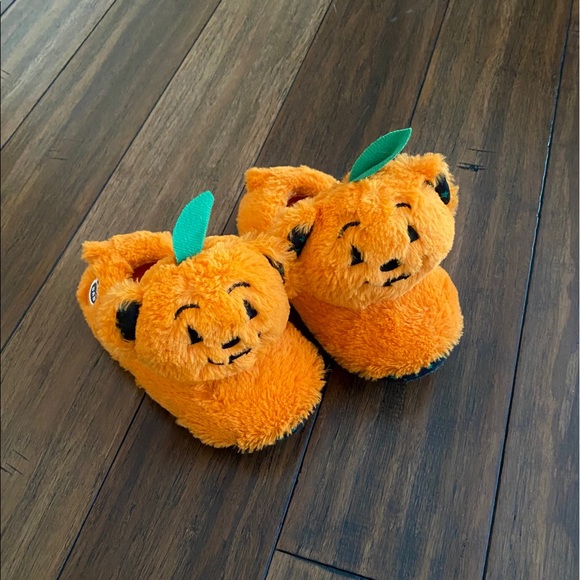 Build A Bear Pumpkin Slippers size L 1-2 - Picture 11 of 13